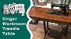 Rare 1894 Antique Singer Pedal Sewing Machine Table & 7 Drawers And More