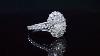 1.80 Ct. Natural Oval Cut Pave Diamond Engagement Ring GIA Certified.